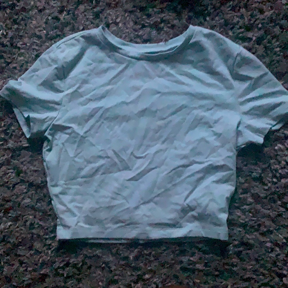 Teens Blue Cropped Tee